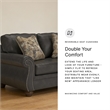 Signature Design by Ashley Chatterton Dark Gray Loveseat