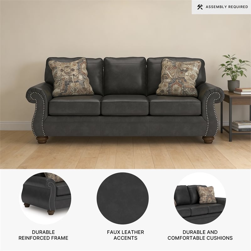 Signature Design by Ashley Chatterton Black Sofa