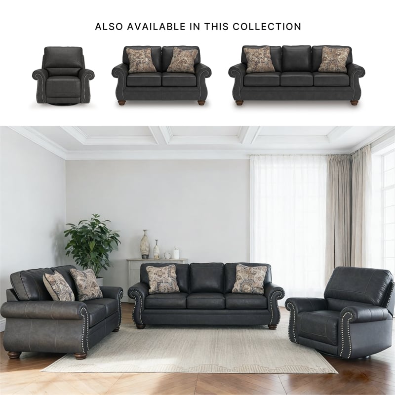 Signature Design by Ashley Chatterton Black Sofa