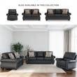 Signature Design by Ashley Chatterton Black Sofa