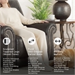 Signature Design by Ashley Chatterton Dark Gray Swivel Glider Recliner