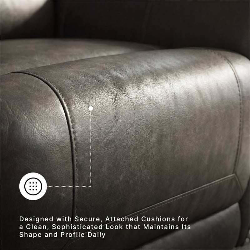 Signature Design by Ashley Chatterton Dark Gray Swivel Glider Recliner