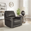 Signature Design by Ashley Chatterton Dark Gray Swivel Glider Recliner