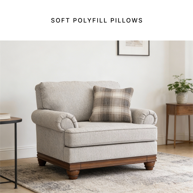 Signature Design by Ashley Stoughton Beige Oversized Chair