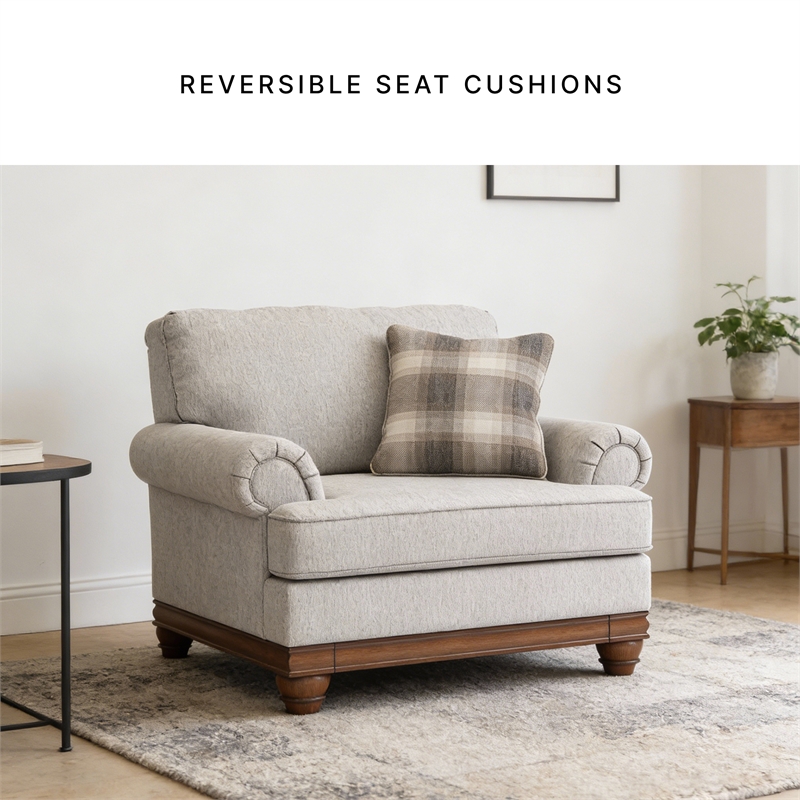 Signature Design by Ashley Stoughton Beige Oversized Chair