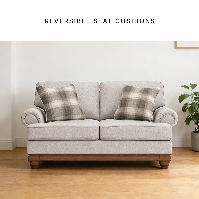 Signature Design by Ashley Stoughton Beige Loveseat