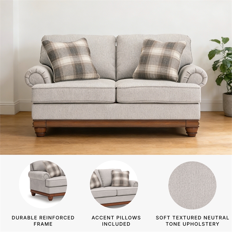Signature Design by Ashley Stoughton Beige Loveseat