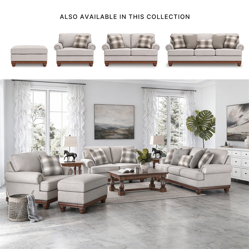 Signature Design by Ashley Stoughton Beige Loveseat