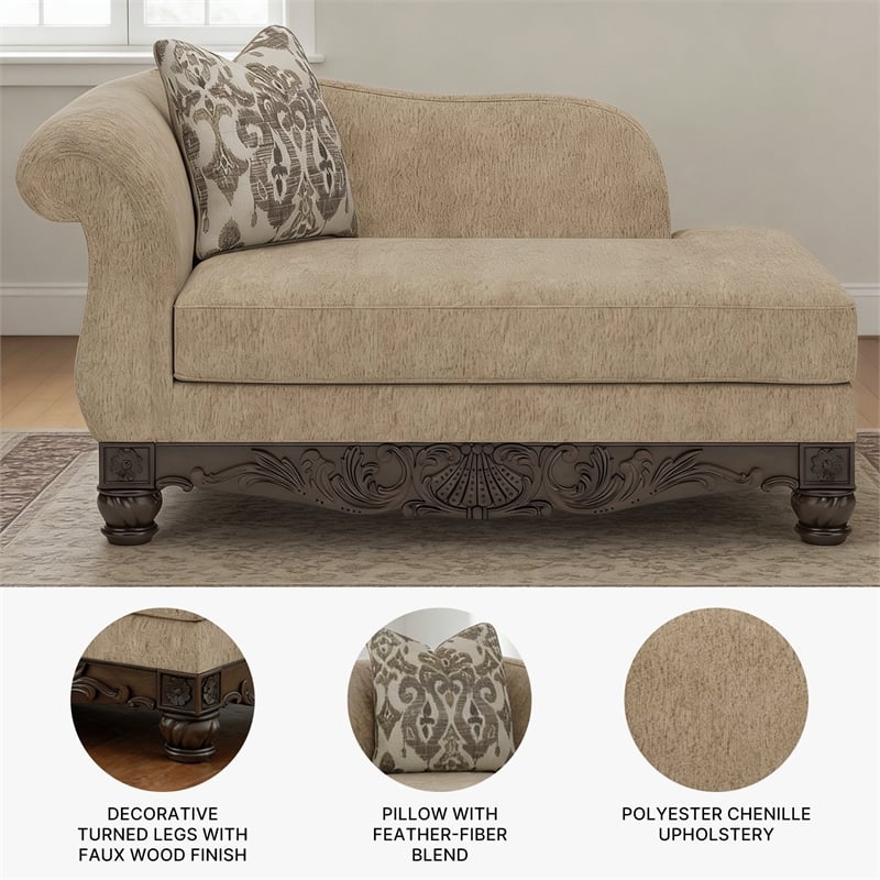 Signature Design by Ashley Stanmore Brown Right-Arm Facing Corner Chaise