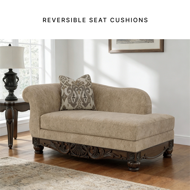 Signature Design by Ashley Stanmore Brown Right-Arm Facing Corner Chaise