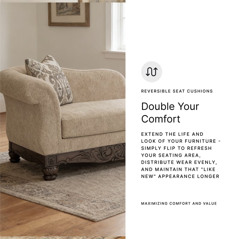 Signature Design by Ashley Stanmore Brown Right-Arm Facing Corner Chaise