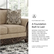 Signature Design by Ashley Stanmore Brown Loveseat