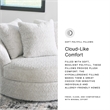 Signature Design by Ashley Snodoodle Gray Oversized Swivel Accent Chair