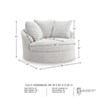 Signature Design by Ashley Snodoodle Gray Oversized Swivel Accent Chair
