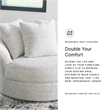 Signature Design by Ashley Snodoodle Gray Oversized Swivel Accent Chair