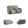 Signature Design by Ashley Point Clear Gray Power Reclining Loveseat