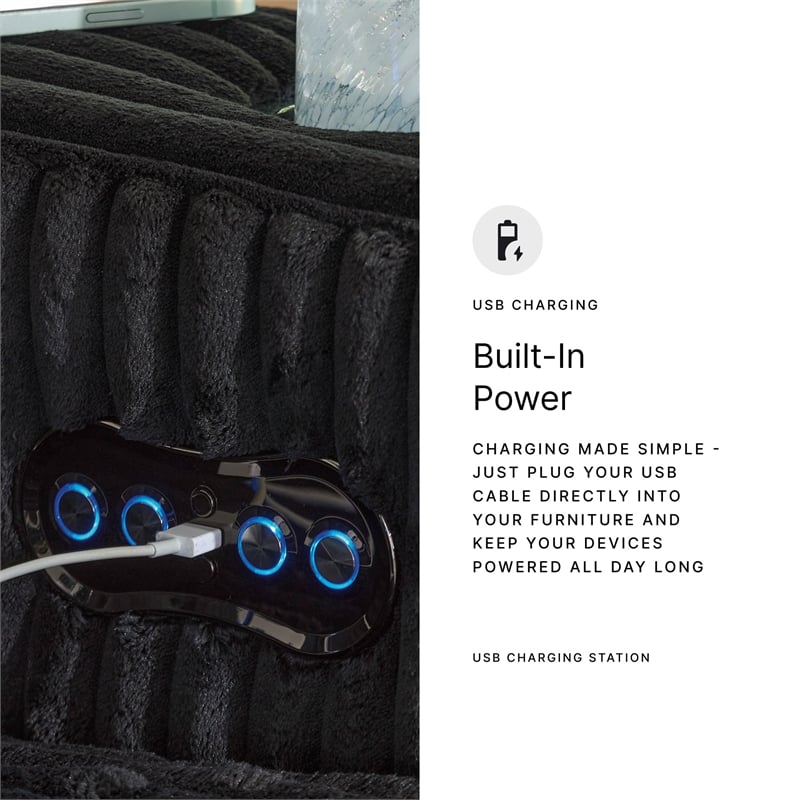 Signature Design by Ashley Broad Cove Black Power Recliner