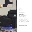 Signature Design by Ashley Broad Cove Black Power Recliner