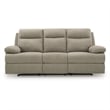 Signature Design by Ashley Yarrow Lane Beige Reclining Sofa with Table