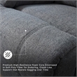Signature Design by Ashley Yarrow Lane Gray Reclining Loveseat