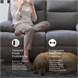 Signature Design by Ashley Yarrow Lane Gray Reclining Loveseat