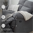 Signature Design by Ashley Yarrow Lane Gray Reclining Loveseat