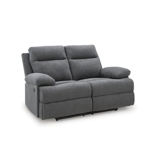 Signature Design by Ashley Yarrow Lane Gray Reclining Loveseat