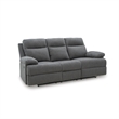 Signature Design by Ashley Yarrow Lane Gray Reclining Sofa with Drop Down Table