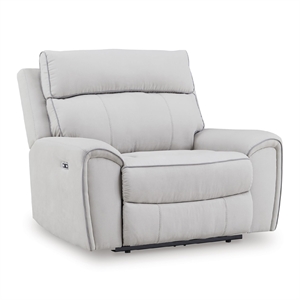 Signature Design by Ashley Tealwell White Power Recliner