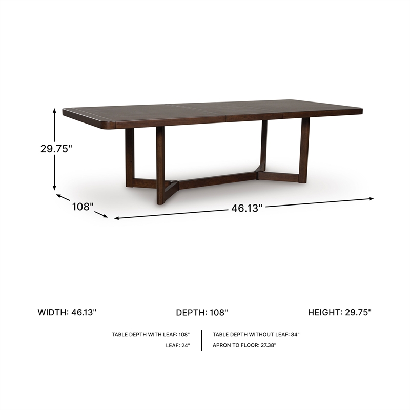 Signature Design by Ashley Kendamor Brown Dining Extension Table