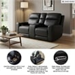 Signature Design by Ashley 5Z-Dreamlight Black Power Reclining Loveseat