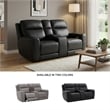 Signature Design by Ashley 5Z-Dreamlight Black Power Reclining Loveseat