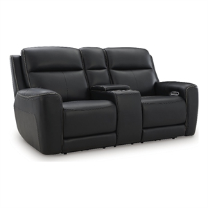 Signature Design by Ashley 5Z-Dreamlight Black Power Reclining Loveseat