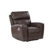 Signature Design by Ashley Side Step Brown Power Recliner