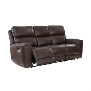 Signature Design by Ashley Side Step Brown Power Reclining Sofa