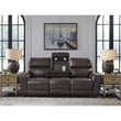 Signature Design by Ashley Side Step Brown Power Reclining Sofa