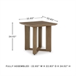 Signature Design by Ashley Serene Bay Brown Outdoor End Table