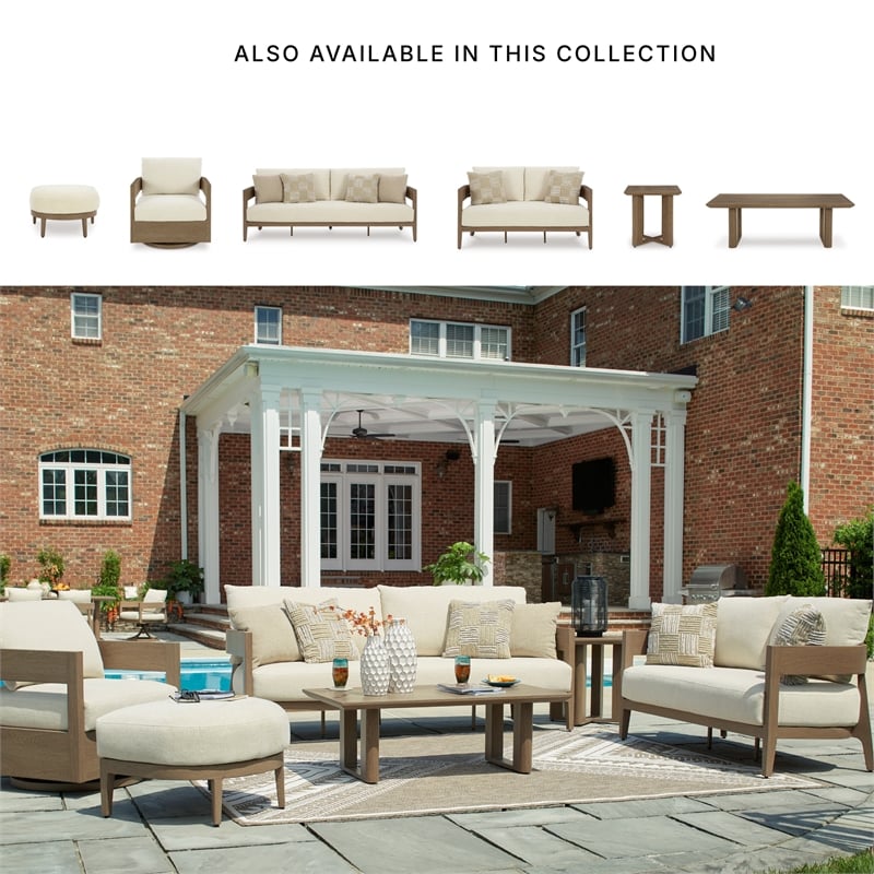 Signature Design by Ashley Serene Bay Brown Outdoor End Table
