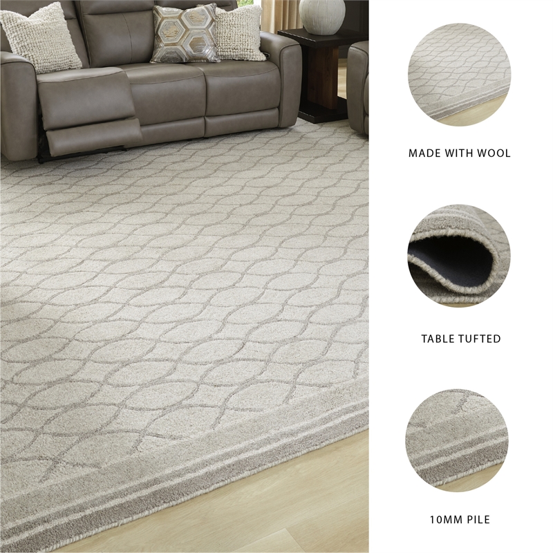 Signature Design by Ashley Wimney Gray Extra Large Rug