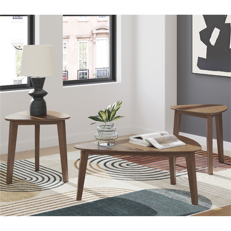 Signature Design by Ashley Lyncott Brown Table - Set of 3