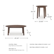 Signature Design by Ashley Gordonay Brown Table - Set of 3