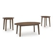 Signature Design by Ashley Gordonay Brown Table - Set of 3