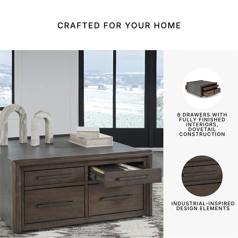 Signature Design by Ashley Kallenny Brown Coffee Table