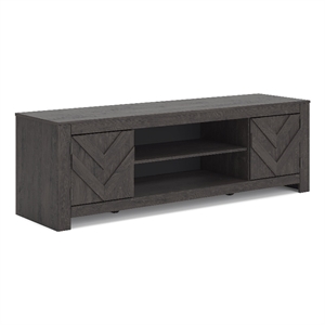 Signature Design by Ashley Cayboni Black 71&quot TV Stand for TVs up to 81&quot
