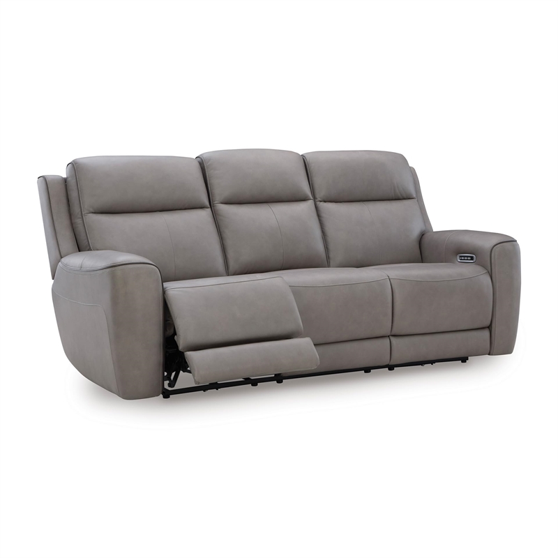 Signature Design by Ashley 5Z-Dreamlight Gray Power Reclining Sofa