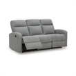 Signature Design by Ashley Carrigan Lane Gray Reclining Sofa