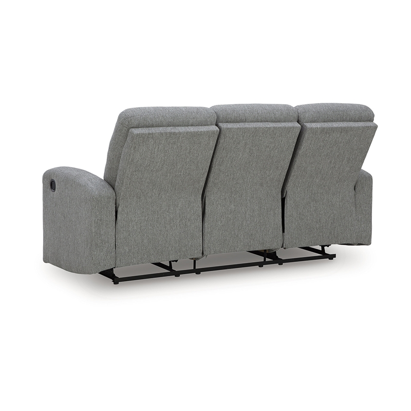 Signature Design by Ashley Carrigan Lane Gray Reclining Sofa