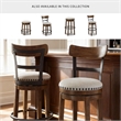 Signature Design by Ashley Bristel Beige & Brown Upholstered Swivel Barstool