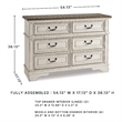 Signature Design by Ashley Zelun Antique White & Gray Dresser