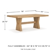 Signature Design by Ashley Evron Light Brown Rectangular Dining Room Table